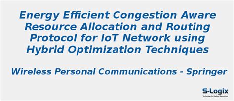 Energy Efficient Congestion Resource - NS2 Projects | S-Logix
