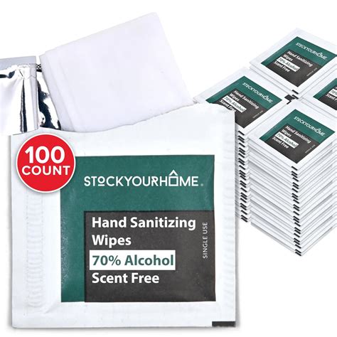 Amazon.com: Stock Your Home Hand Sanitizer Wipes 100 Pack ...