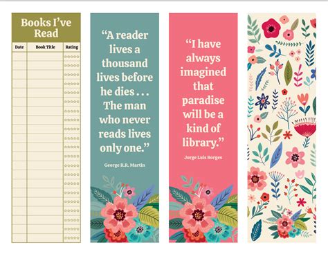 Image result for Free Bookmarks