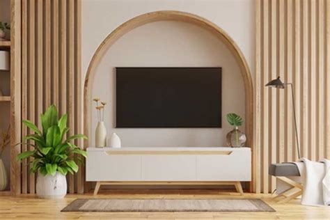 Arched TV Unit Design