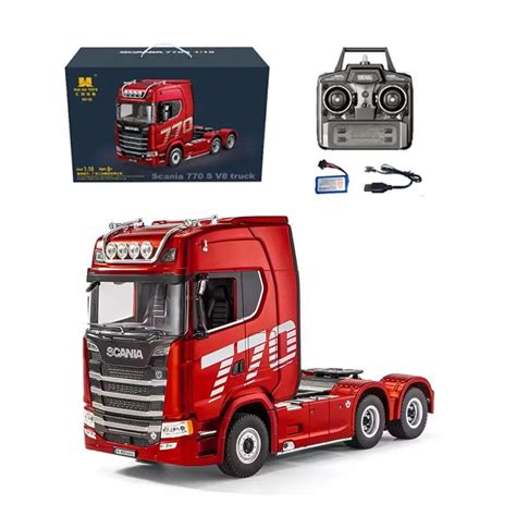 Huina 1501 1/18 2.4G 19CH Scania Tractor Truck RTR Cool Light Full ...
