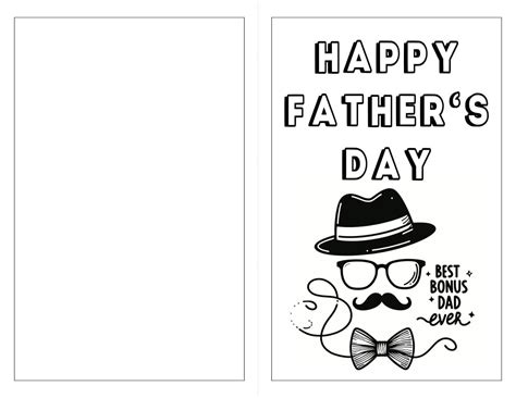 8 Free Father's Day Printable Cards - Hollow to Whole