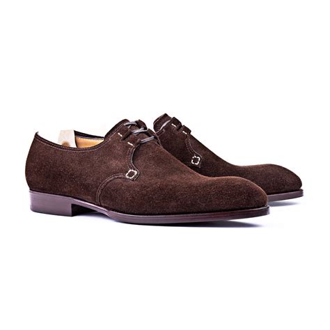 Height Increasing Goodyear Welted Sardoal Brown Suede Derby Loafer Wit ...