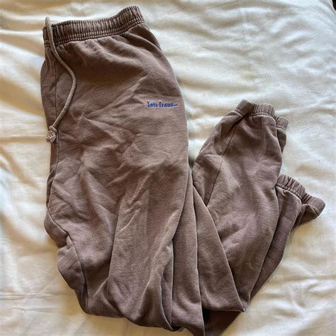 Brown iets frans sweatpants size xl | Depop