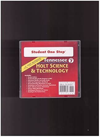 Science and Technology Tennessee: Student One-stop Cd-rom Grade 7 2010 ...