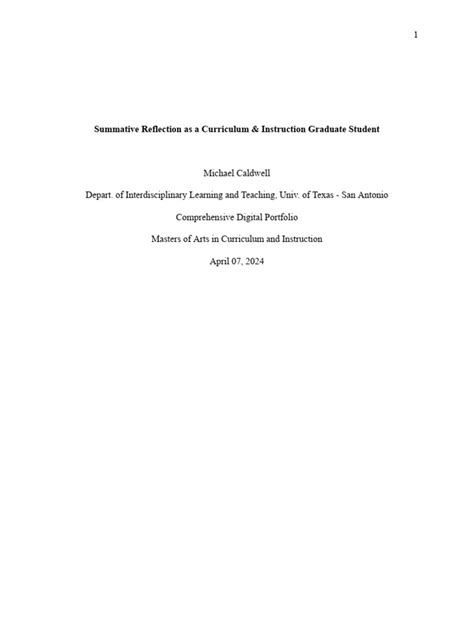 Image result for Reflective Portfolio Examples