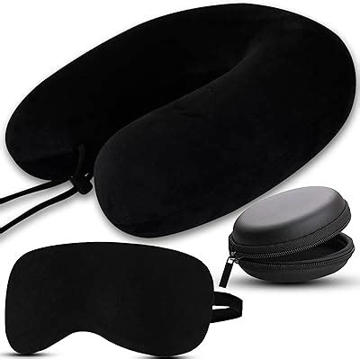 Buy Trajectory Travel Neck Pillow Memory Foam 3 in 1 Combo with Eye ...