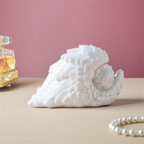 Sleeping Angel Statue White Online - Premium Decor Object | Nestasia