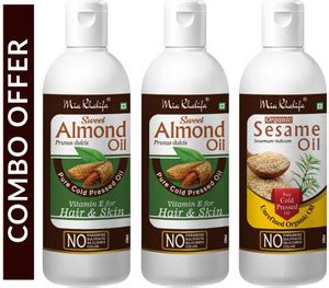 Mia Khalifa Pure Cold Pressed SWEET ALMOND OIL with Vitamin E for Hair ...