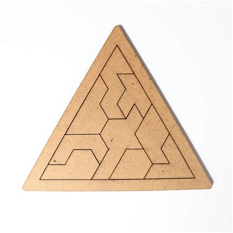 Wooden Triangular Tangram Puzzle – Brain-Boosting Geometric Challenge ...