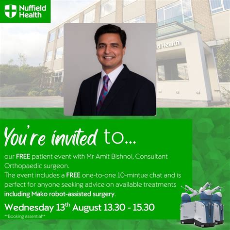 Mako robotics: A new era in joint surgery, Scraptoft Lane, LE5 1HY ...