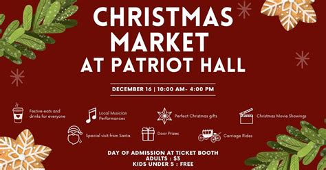 Christmas Market at Patriot Hall, Patriot Hall Auditorium, Wedgefield ...