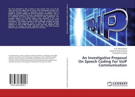 Buy An Investigative Proposal On Speech Coding For VoiP Communication ...