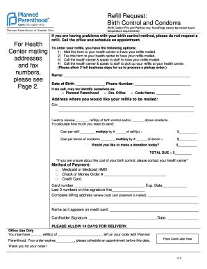 Birth Control Vertification Paper - Fill Online, Printable, Fillable ...