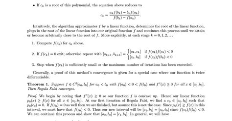 Regula Falsi Method Example Numerical Analysis 1 的图像结果