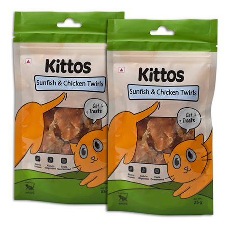 Kittos Cat Treats, Rich Protein Low Fat, Premium Reward & Training ...