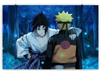 Uzumaki Sasuke Uchiha Paper Print - Animation & Cartoons posters in ...