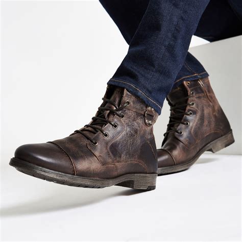 Dark Brown Boots Men