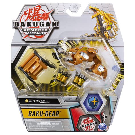 Buy Bakugan Ultra, Gillator with Transforming Baku-Gear, Armored ...