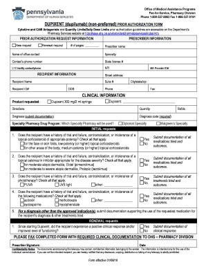 Fillable Online DUPIXENT (dupilumab) (non-preferred) PRIOR ...
