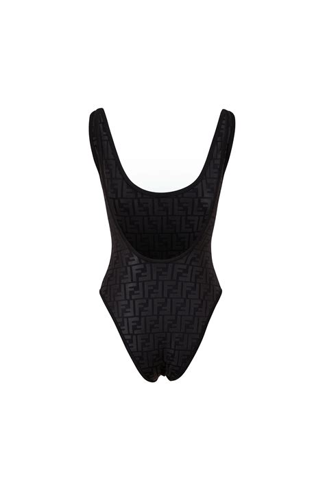 Fendi - Black Embossed FF Bathing Suit | Mitchell Stores