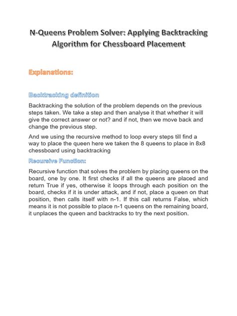Image result for N Queen Problem Code Explanation in C