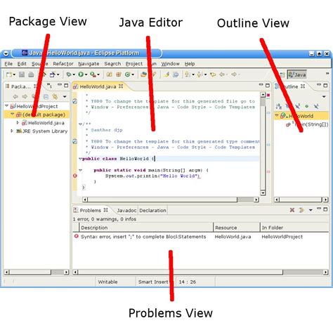 Image result for HelloWorld Java Program Code in Eclipse