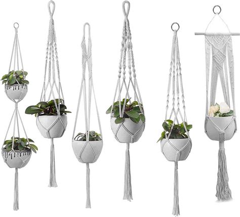 Amazon.com: Plant Hanger Indoor, Macrame Plant Hangers Indoor Macrame ...