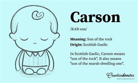 Carson Name Meaning: Definition, Facts, Origin & Similar Baby Boy Name ...