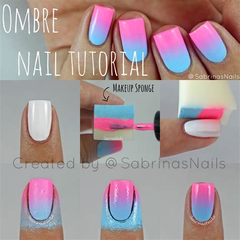 Easy Ombre Nail Tutorial 的图像结果