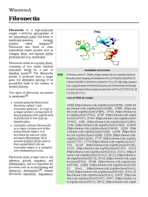 Image result for Fibronectin Chemical Structure