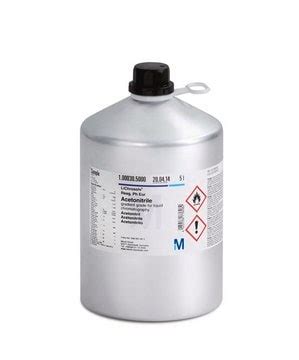 Acetonitrile gradient grade for liquid chromatography LiChrosolv Reag ...