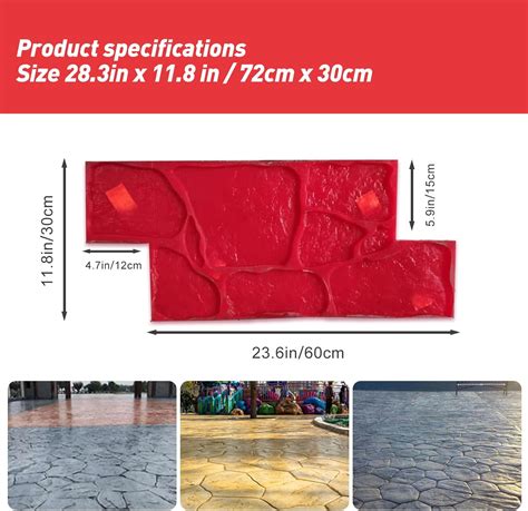 Buy Realistic Concrete Texture Mat Concrete Seamless Stamp Mat ...