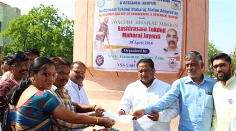 NSS Unit of Rajiv Gandhi COE Adopted Statue | CollegeDekho
