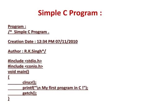 Simple Program in C 的图像结果