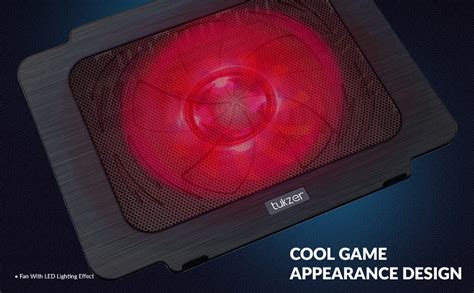 Tukzer Laptop Cooling Pad Stand Riser, Portable Slim Quiet USB Powered ...