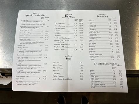 Verti Marte Menu - Updated November 2025