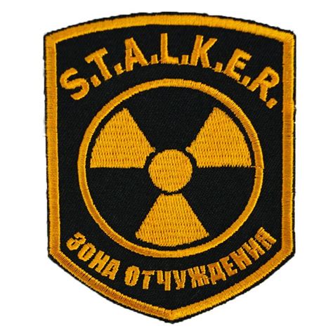 Stalker Exclusion Zone Radiation Sign Patch Embroidered