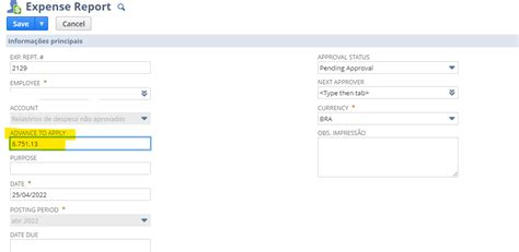 NetSuite Expense Report 的图像结果