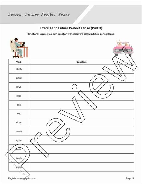 Future Perfect Lesson Plan 的图像结果