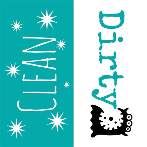 Dirty Clean Dishwasher Sign Printable