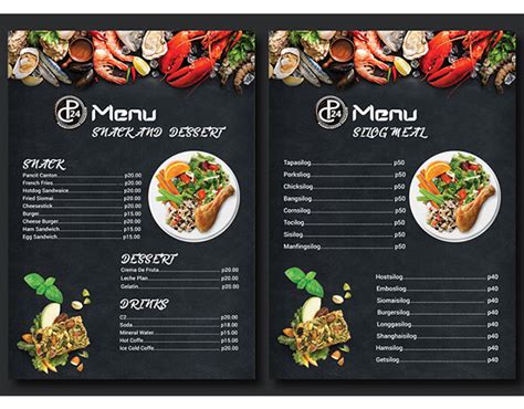 Menu Card in MS Design 的图像结果