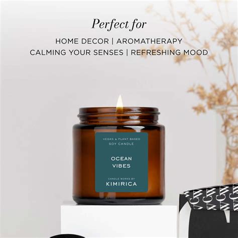 Buy Ocean Vibes Scented Soy Wax Candles for Aromatherapy | Kimirica