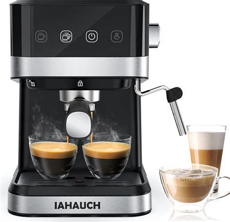 Amazon.com: IAHAUCH Espresso Machines 20 Bar 1050W Brewing Pressure ...