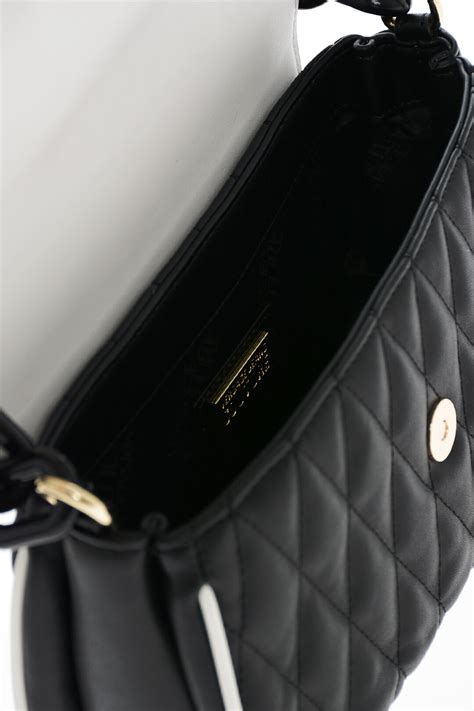 Versace JEANS COUTURE Faux Leather Crossbody Bag with Golden Logo women ...