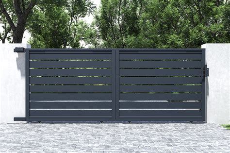 Automatic Sliding Driveway Gate Kits Aluminium Rolling Gate 3m HALTI