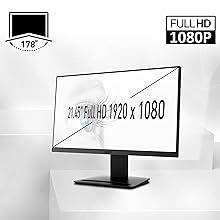 MSI PRO MP223 21.45 Inch Full HD Office LCD Monitor - 1920 X 1080, 100 ...