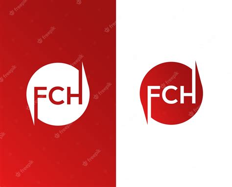 Premium Vector | F c h text typography logo design vector templates