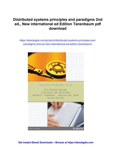 Rezultat imagine pentru Distributed Systems Principles and Paradigms Book