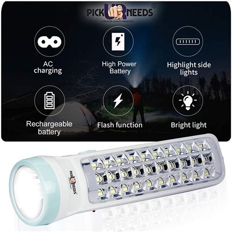 Pick Ur Needs Dual Mode Power Full Led Rechargeable Long Range Torch W